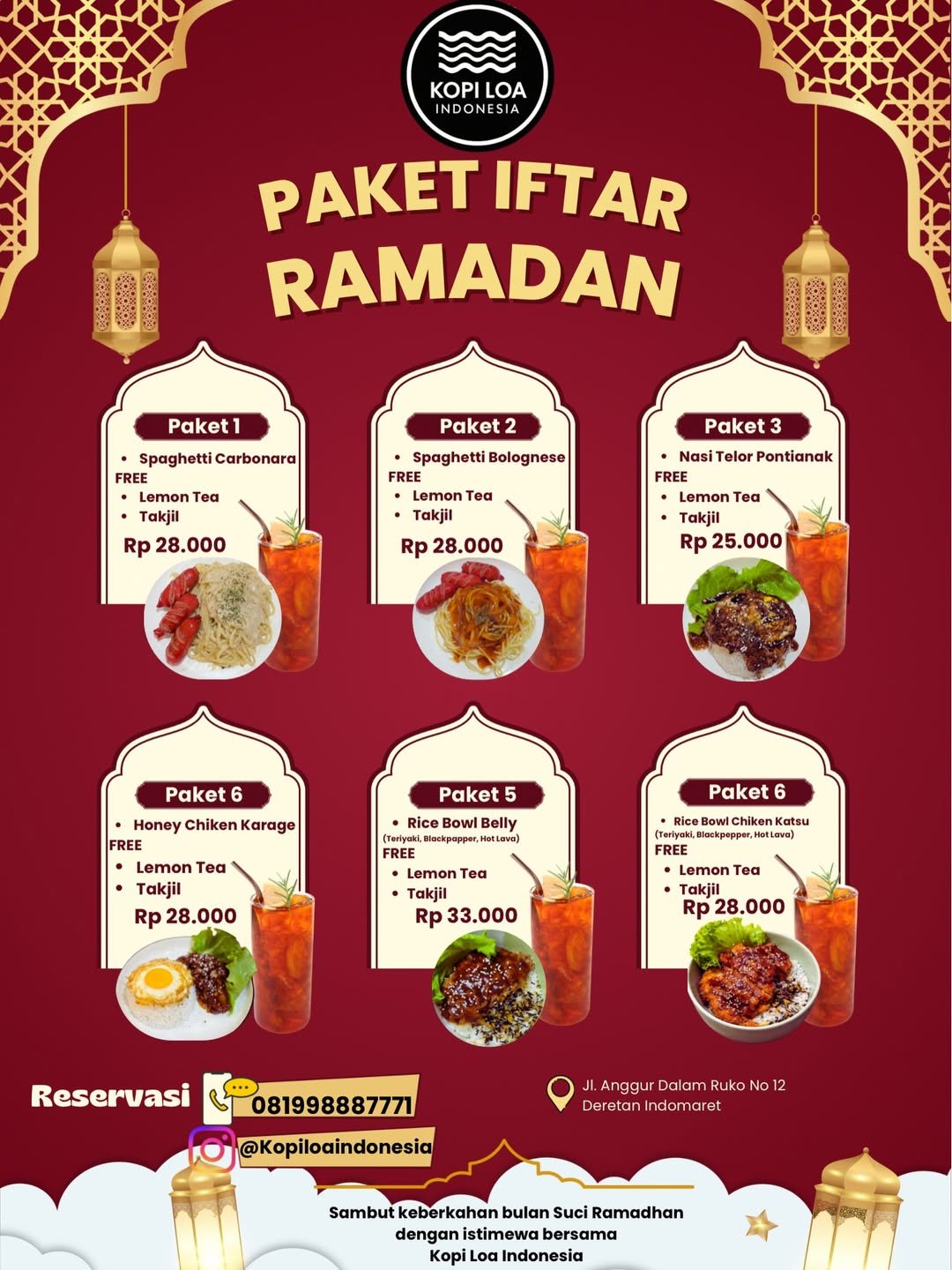 Paket Iftar Kopi Loa Indonesia: Buka Puasa Kenyang & Hemat Mulai 25 Ribu!