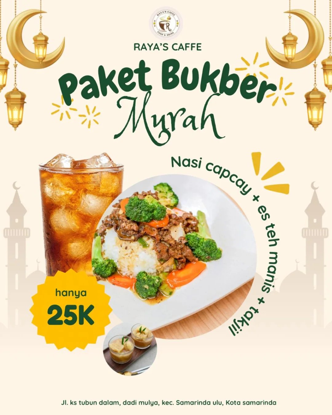 Bukber Hemat di Raya's Caffe: Nikmati Spesialis Nasi Tutug Oncom Mulai 25 Ribu!